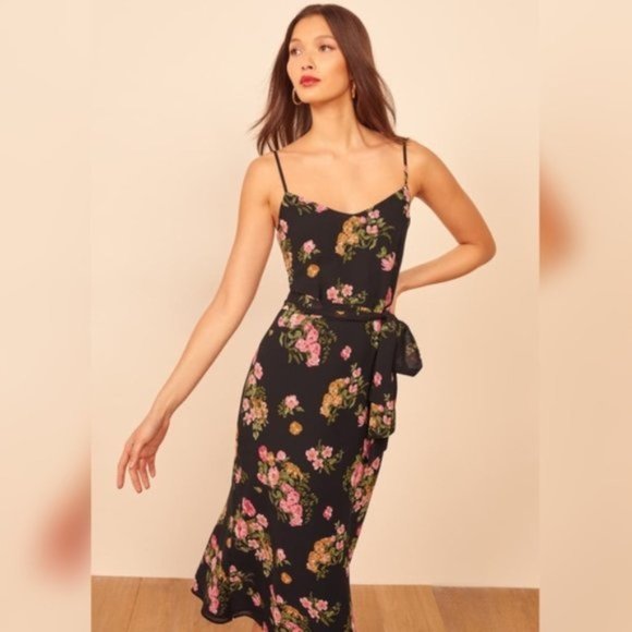 Reformation Watson Floral Dress in Carmelina Print - Picture 1 of 10